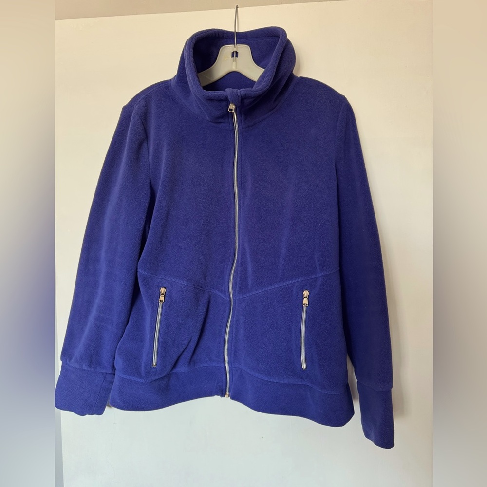 Violet Fleece Zip-Up Jacket Medium
